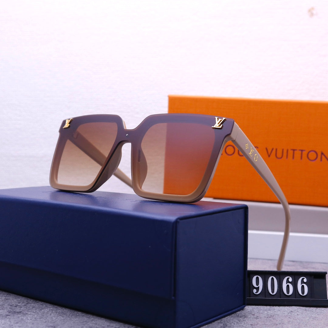 Gafas de sol de una pieza con monograma unisex modernas