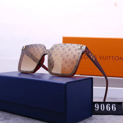 Gafas de sol de una pieza con monograma unisex modernas