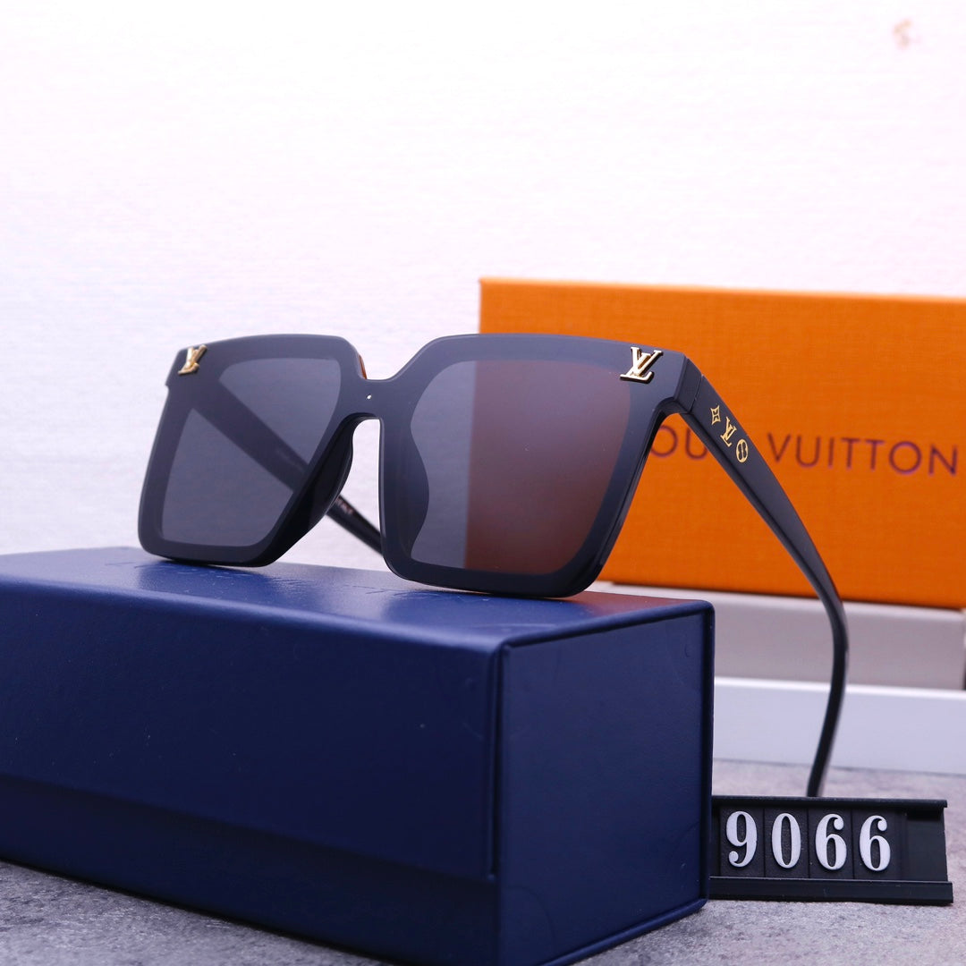 Gafas de sol de una pieza con monograma unisex modernas