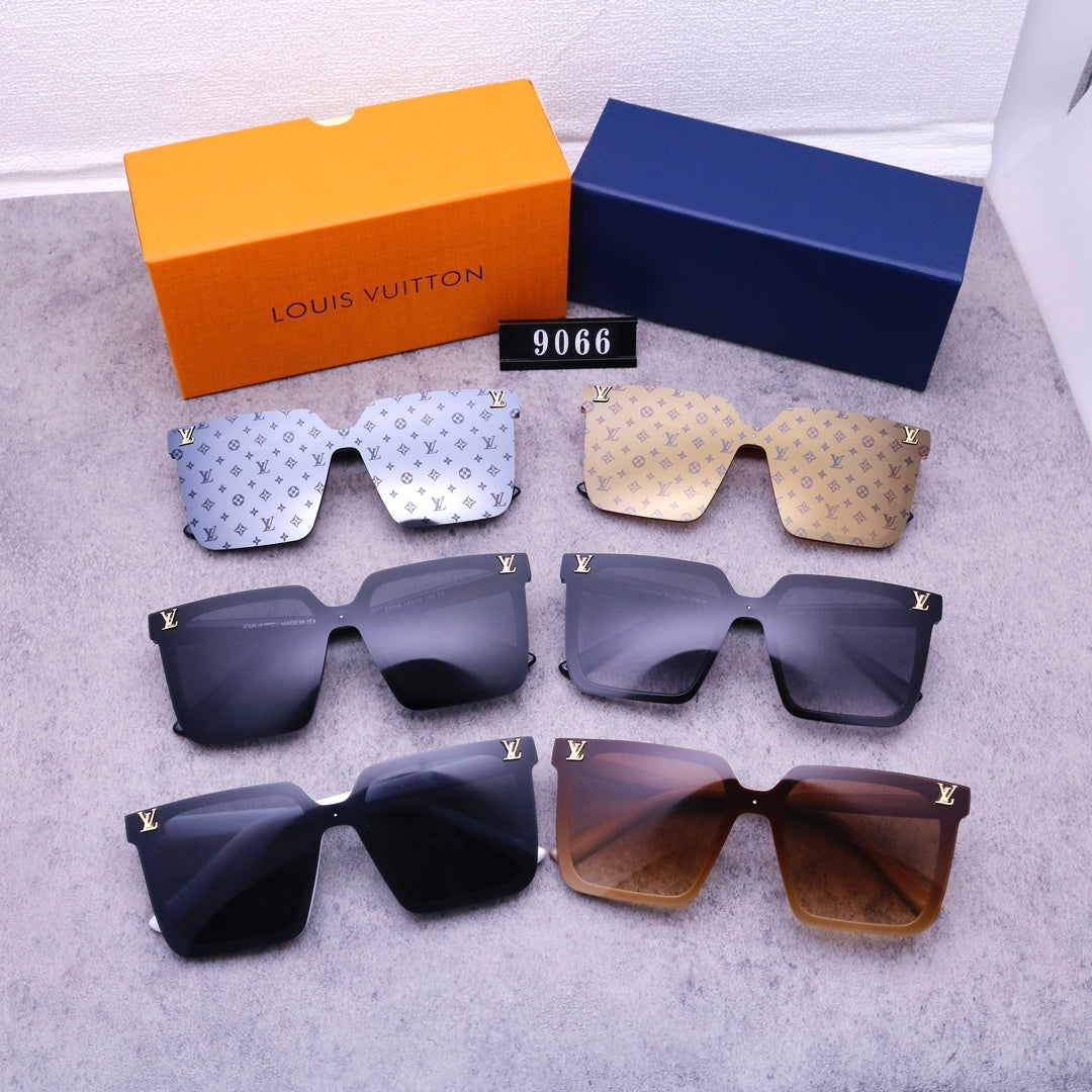 Gafas de sol de una pieza con monograma unisex modernas