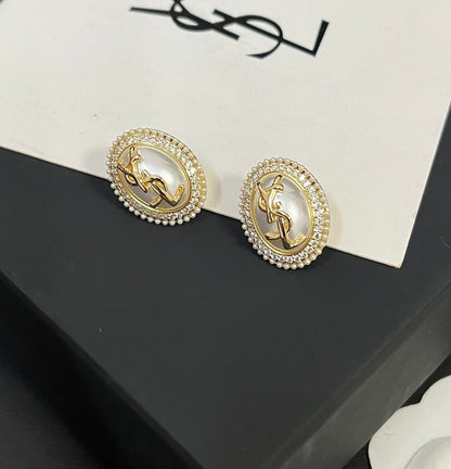 Boucles d'oreilles vintage en perles