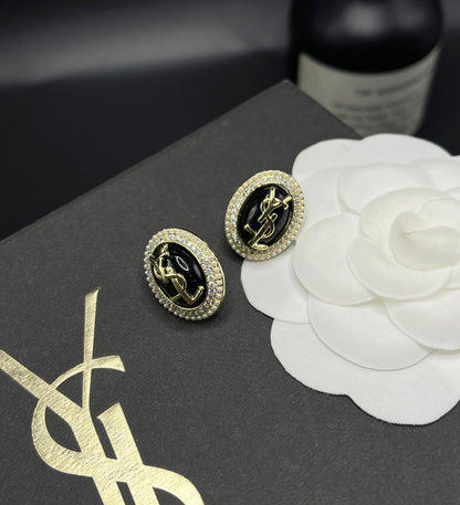 Boucles d'oreilles vintage en perles