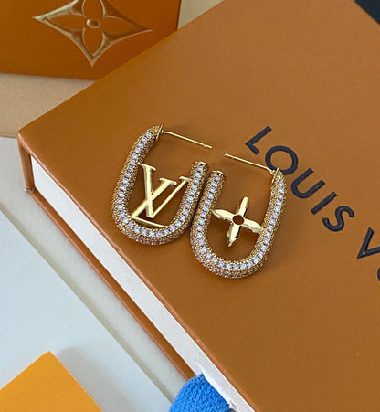 Pendientes de cristal de lujo