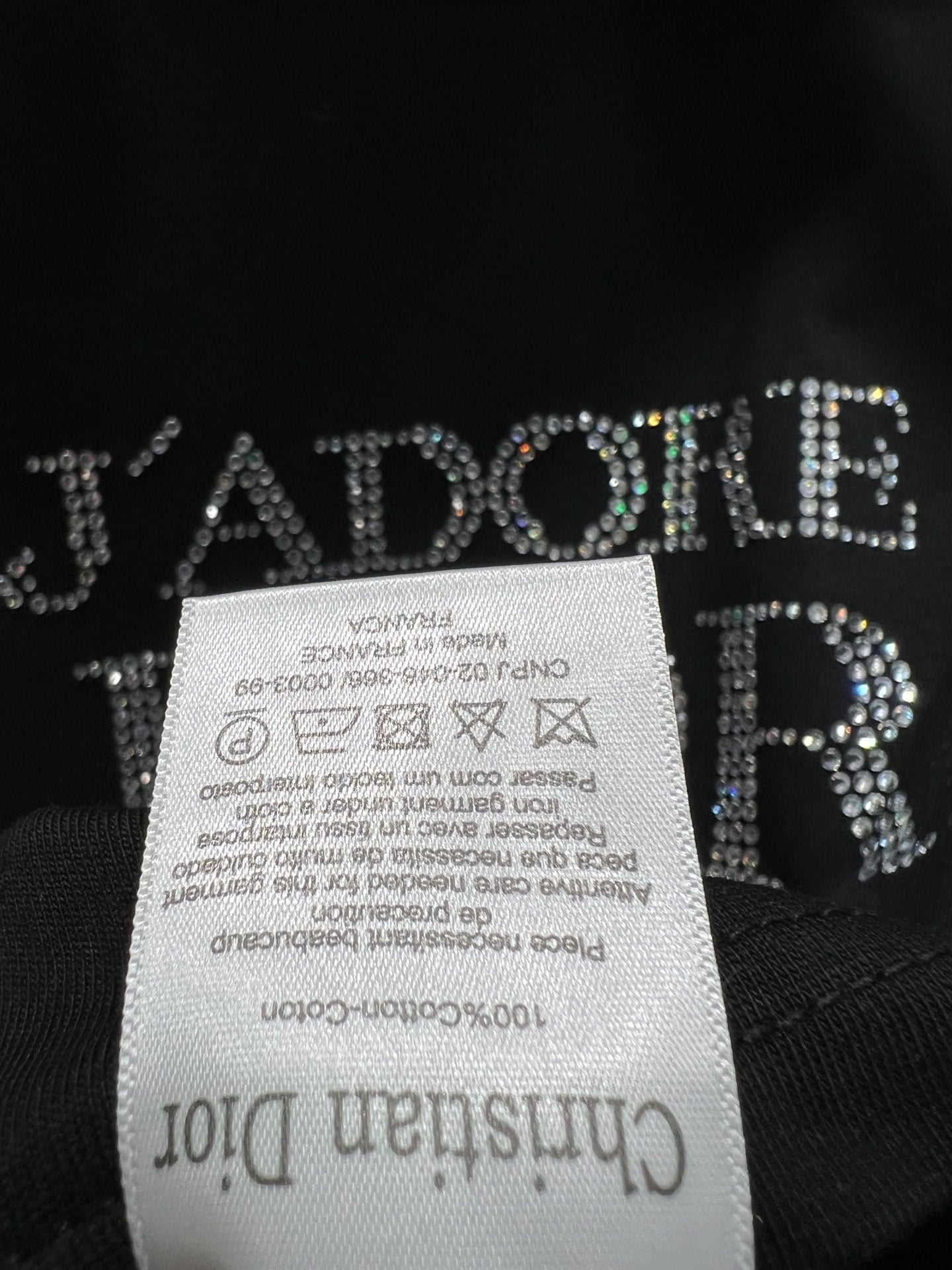 T-shirt vintage sans manches à strass style seconde main