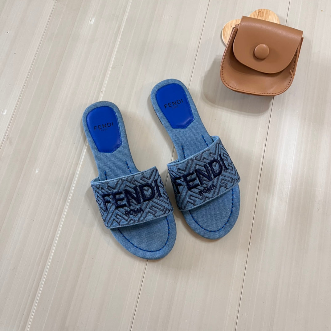 Pantuflas Planas Estampadas de Lona