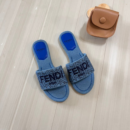 Pantuflas Planas Estampadas de Lona