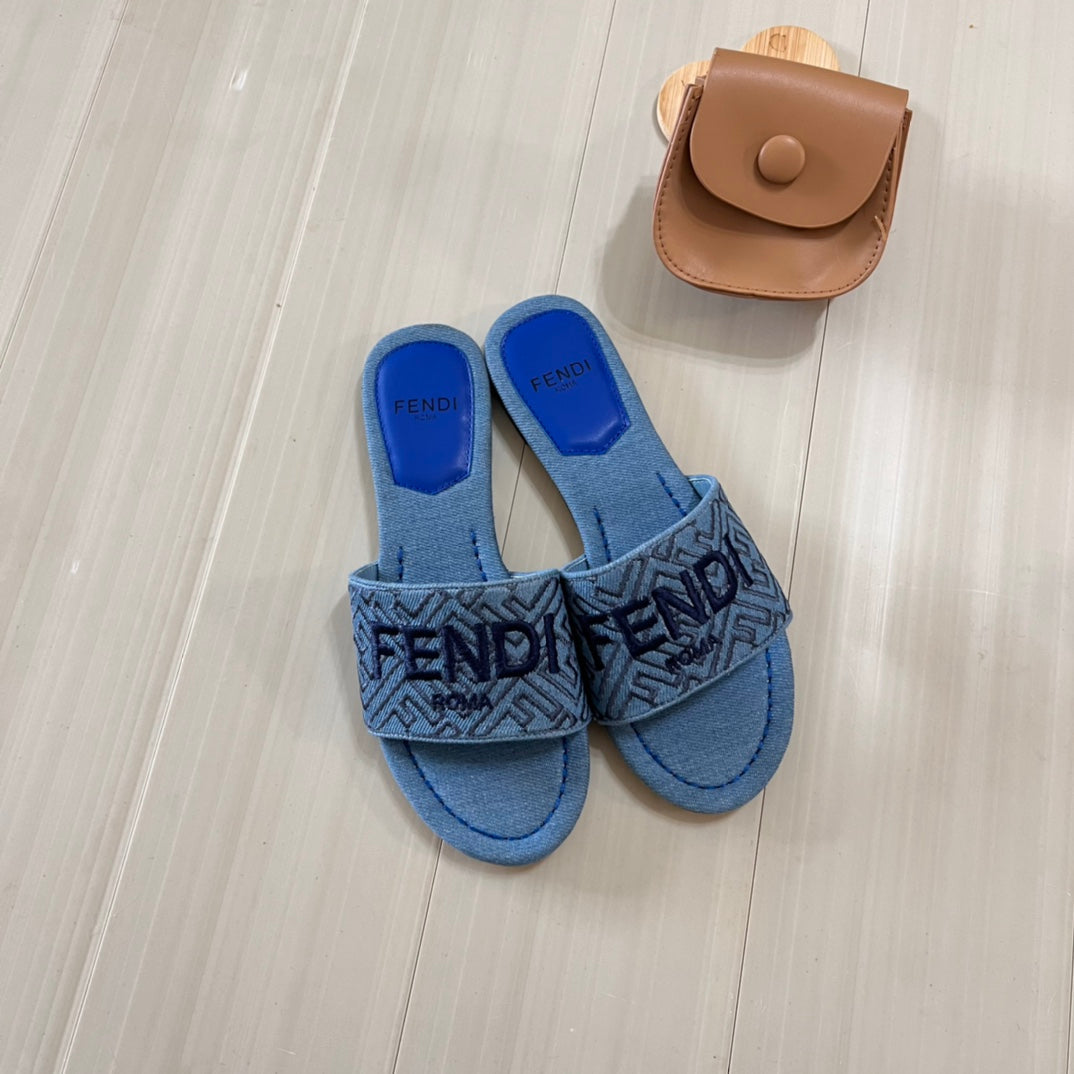 Pantuflas Planas Estampadas de Lona