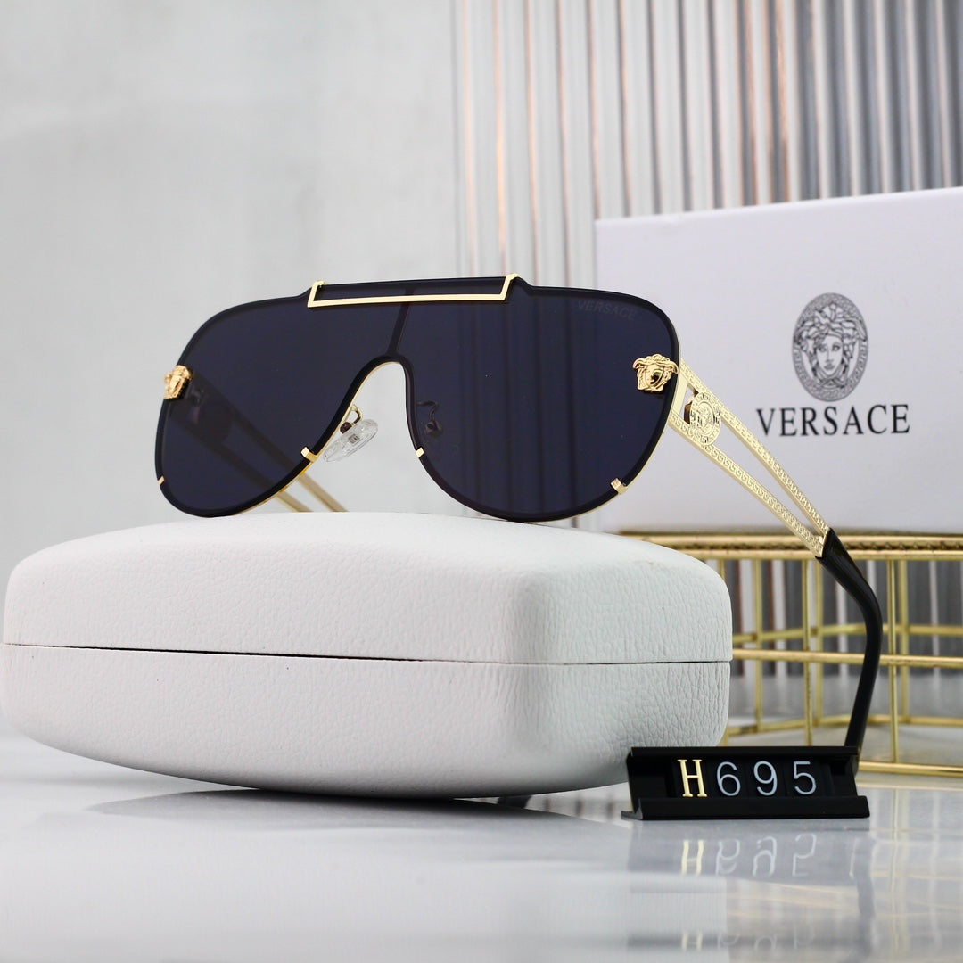 Gafas de sol retro con diseño de marca de agua
