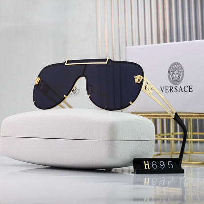 Gafas de sol retro con diseño de marca de agua
