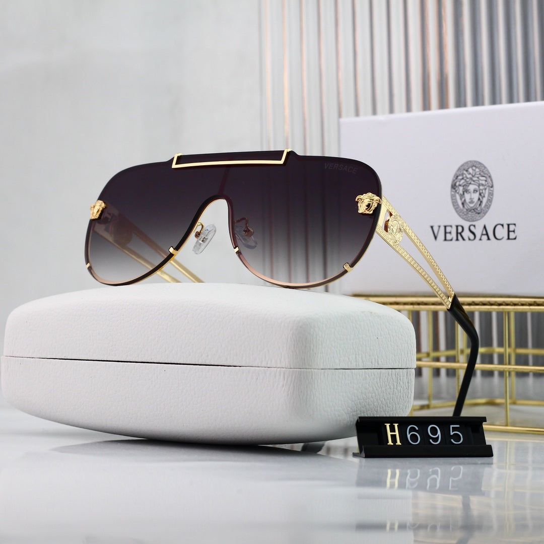Gafas de sol retro con diseño de marca de agua