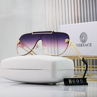 Gafas de sol retro con diseño de marca de agua
