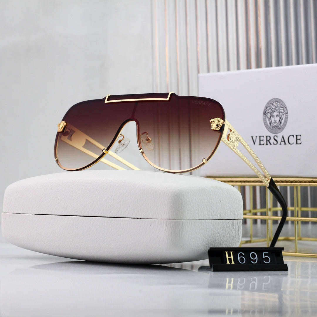 Gafas de sol retro con diseño de marca de agua