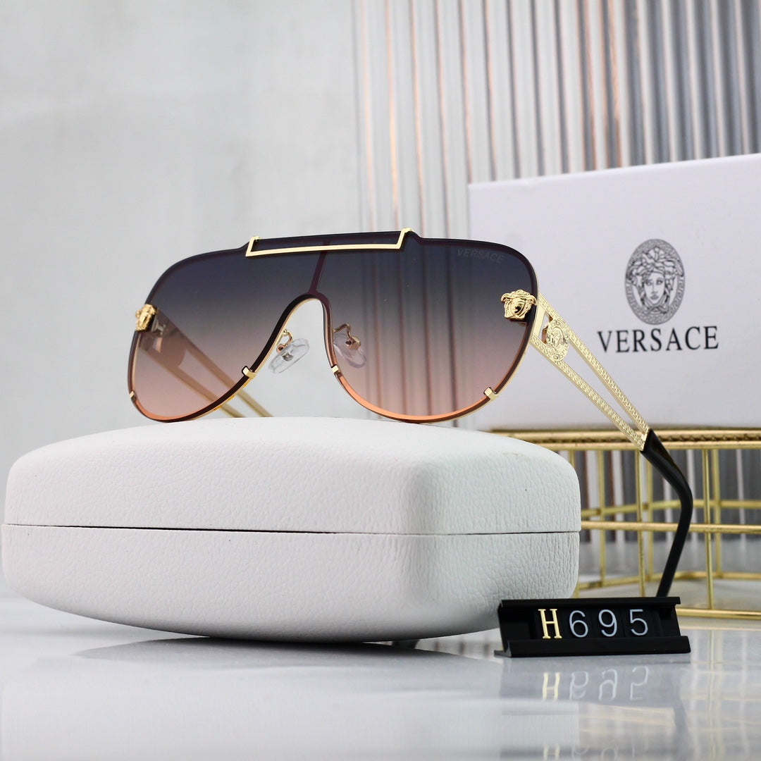 Gafas de sol retro con diseño de marca de agua
