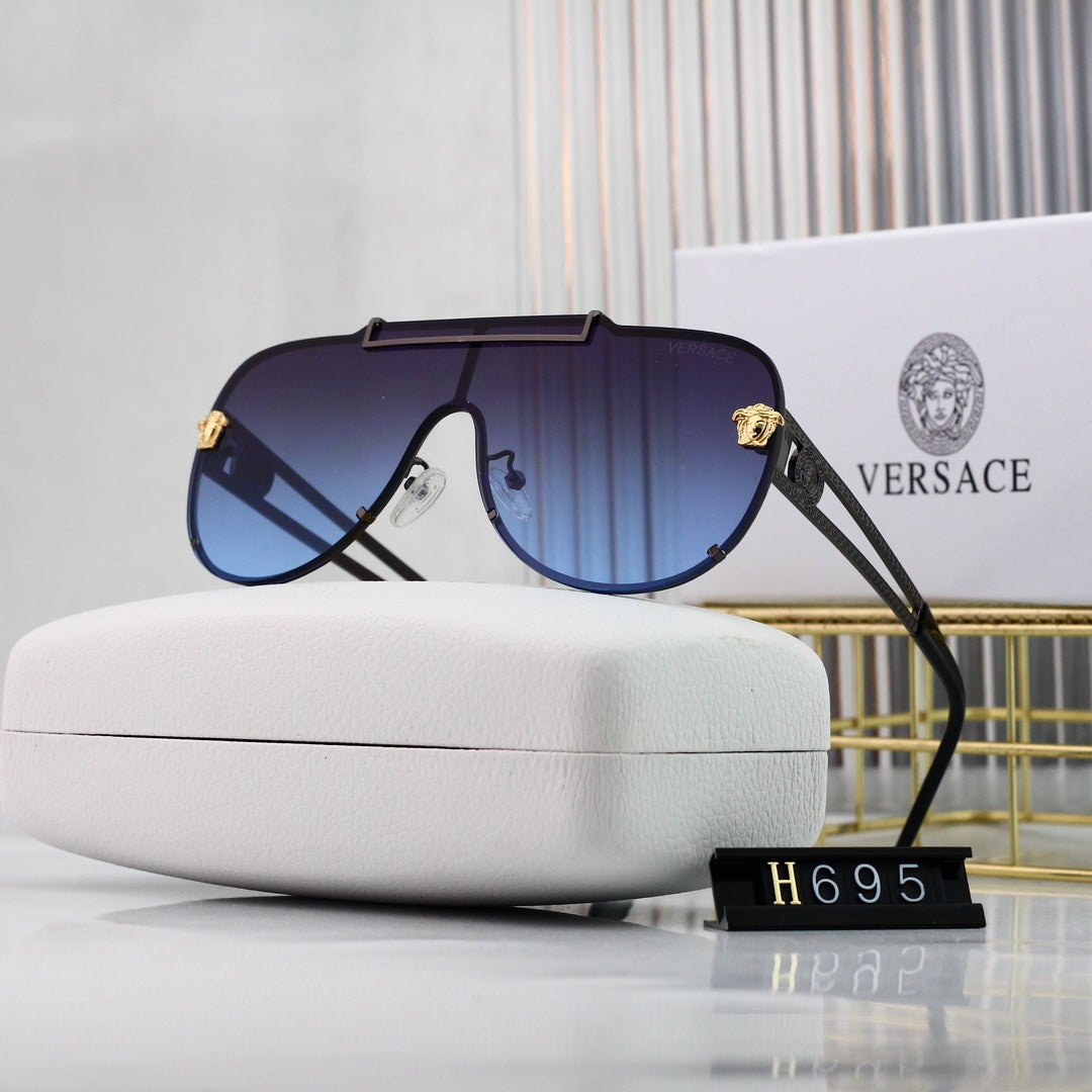 Gafas de sol retro con diseño de marca de agua