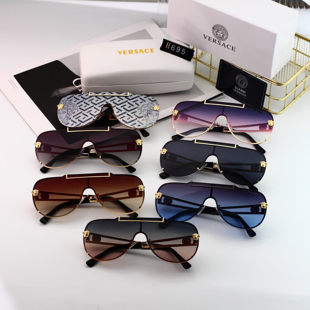 Gafas de sol retro con diseño de marca de agua