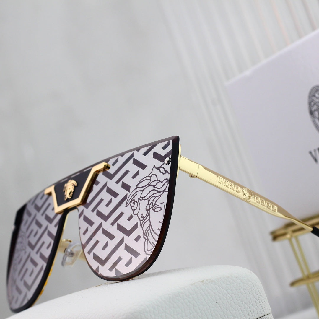 Gafas de sol con estampado de marca de agua de moda