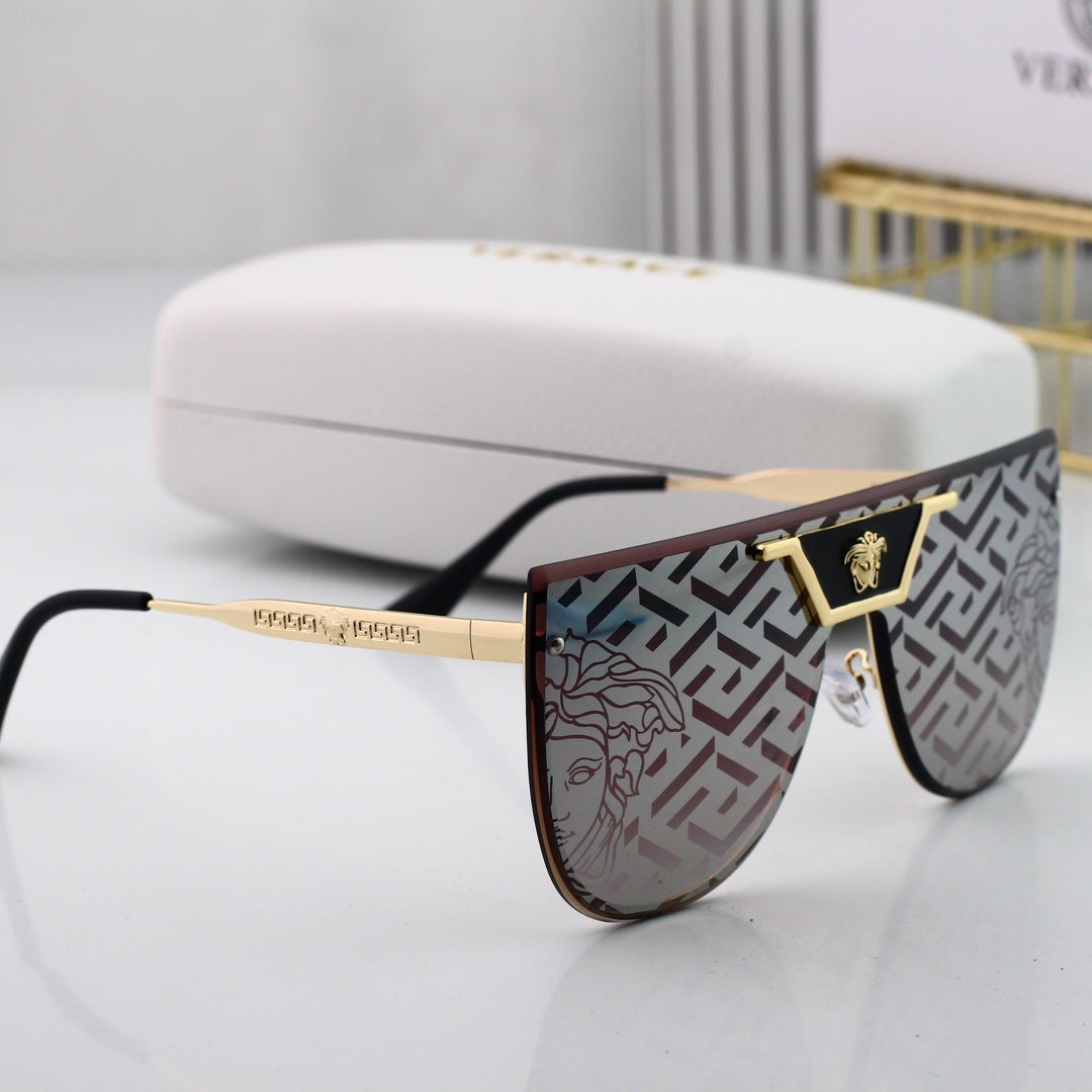 Gafas de sol con estampado de marca de agua de moda