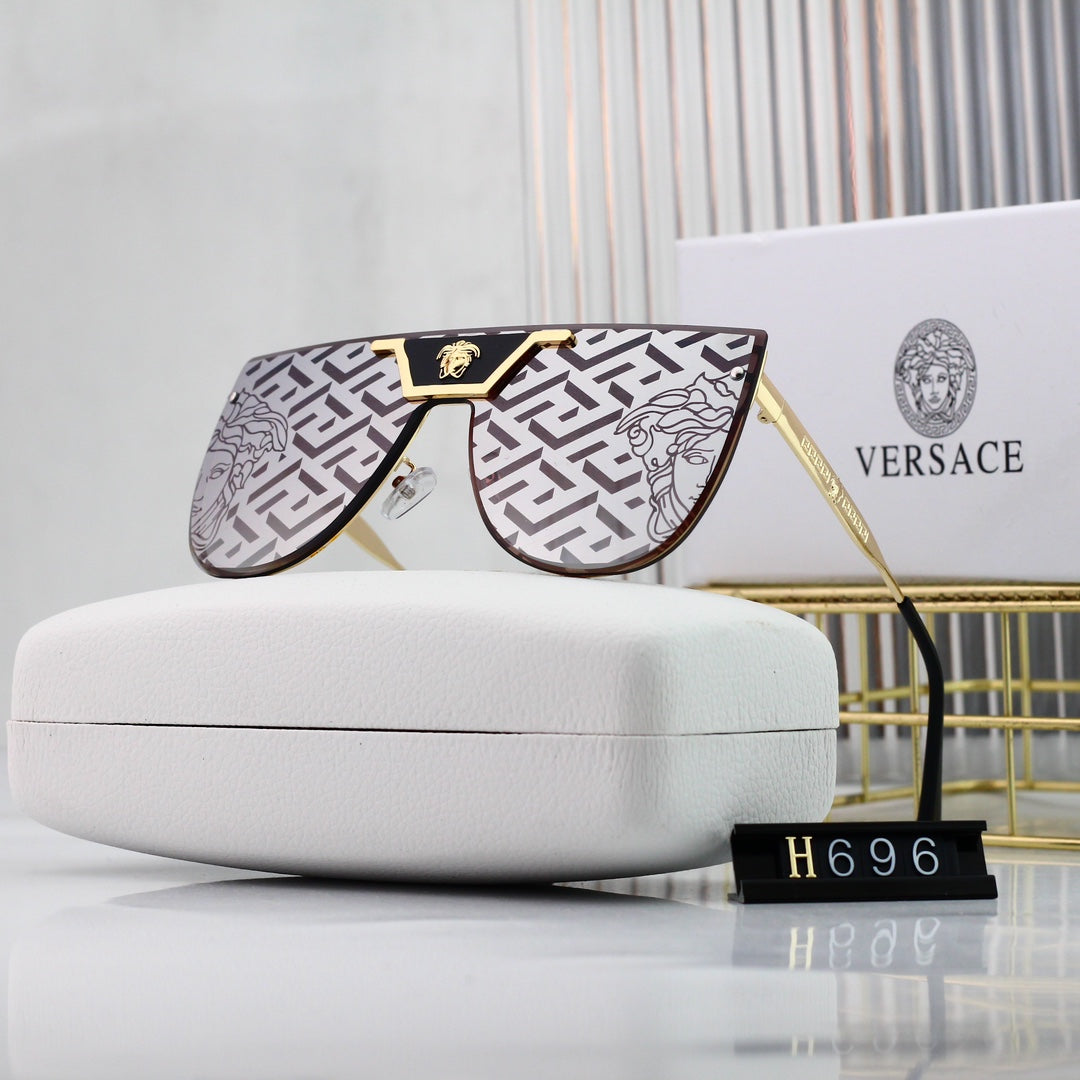Gafas de sol con estampado de marca de agua de moda