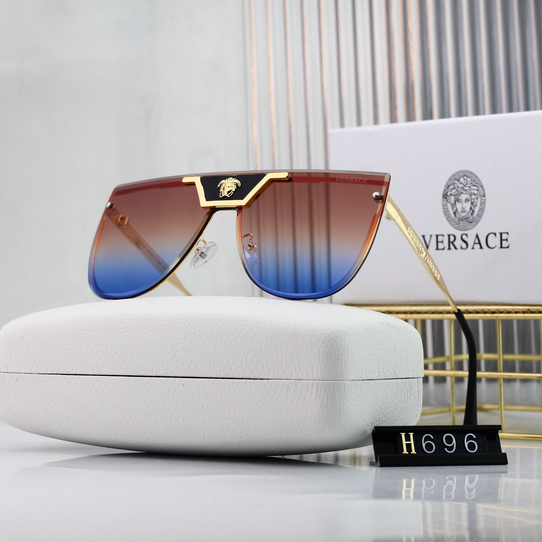 Gafas de sol con estampado de marca de agua de moda