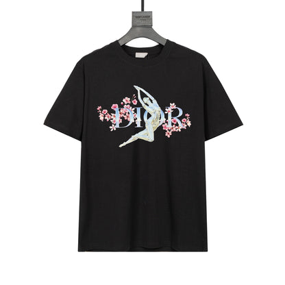 T-shirt imprimé fleurs de prunier