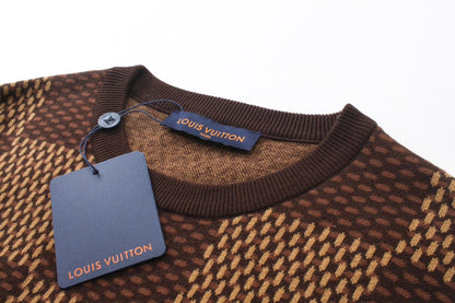 T-shirt classique en maille damier