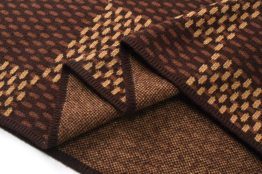 T-shirt classique en maille damier