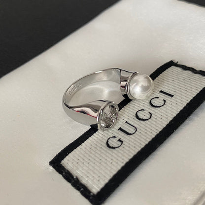 Anillo abierto Blondie Pearl Metal