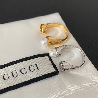 Anillo abierto Blondie Pearl Metal