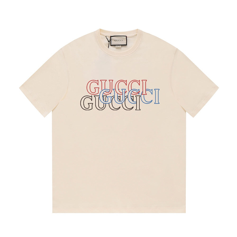 T-shirt simple en coton imprimé