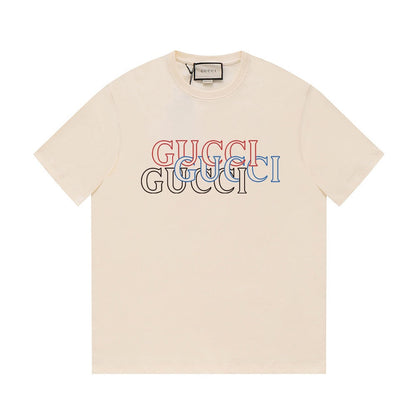 T-shirt simple en coton imprimé