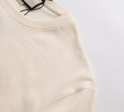 T-shirt simple en coton imprimé