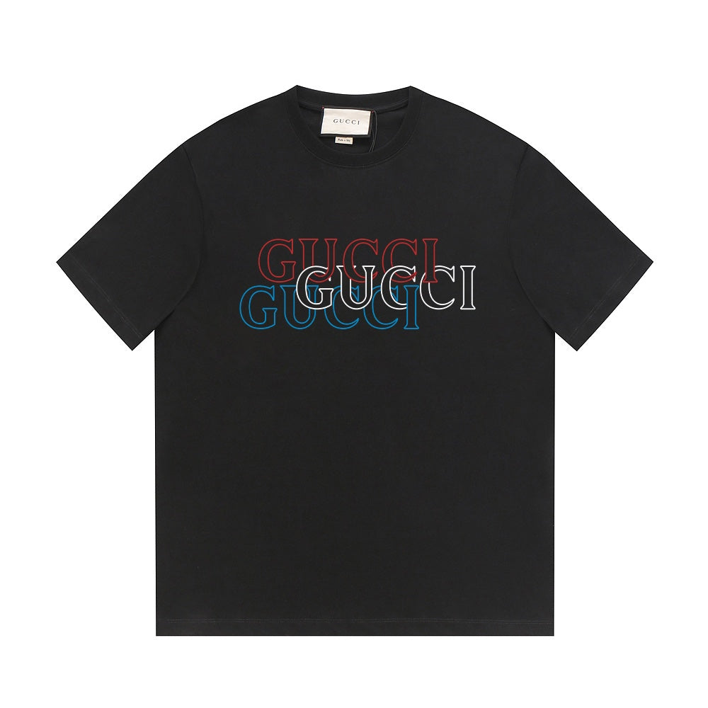 T-shirt simple en coton imprimé