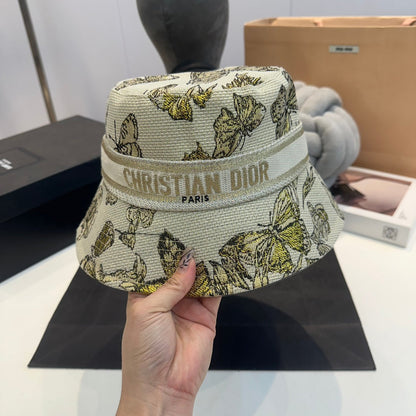 Chapeau Bob Brodé Papillon