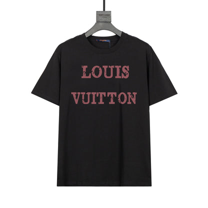 T-shirt simple à imprimé lettre