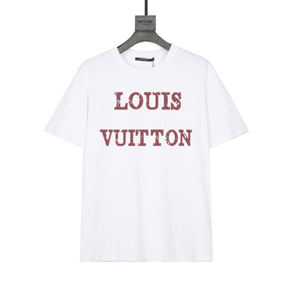 T-shirt simple à imprimé lettre