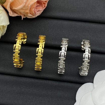 Boucles d'oreilles en métal gravé Graphy