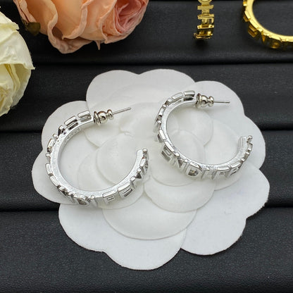 Boucles d'oreilles en métal gravé Graphy