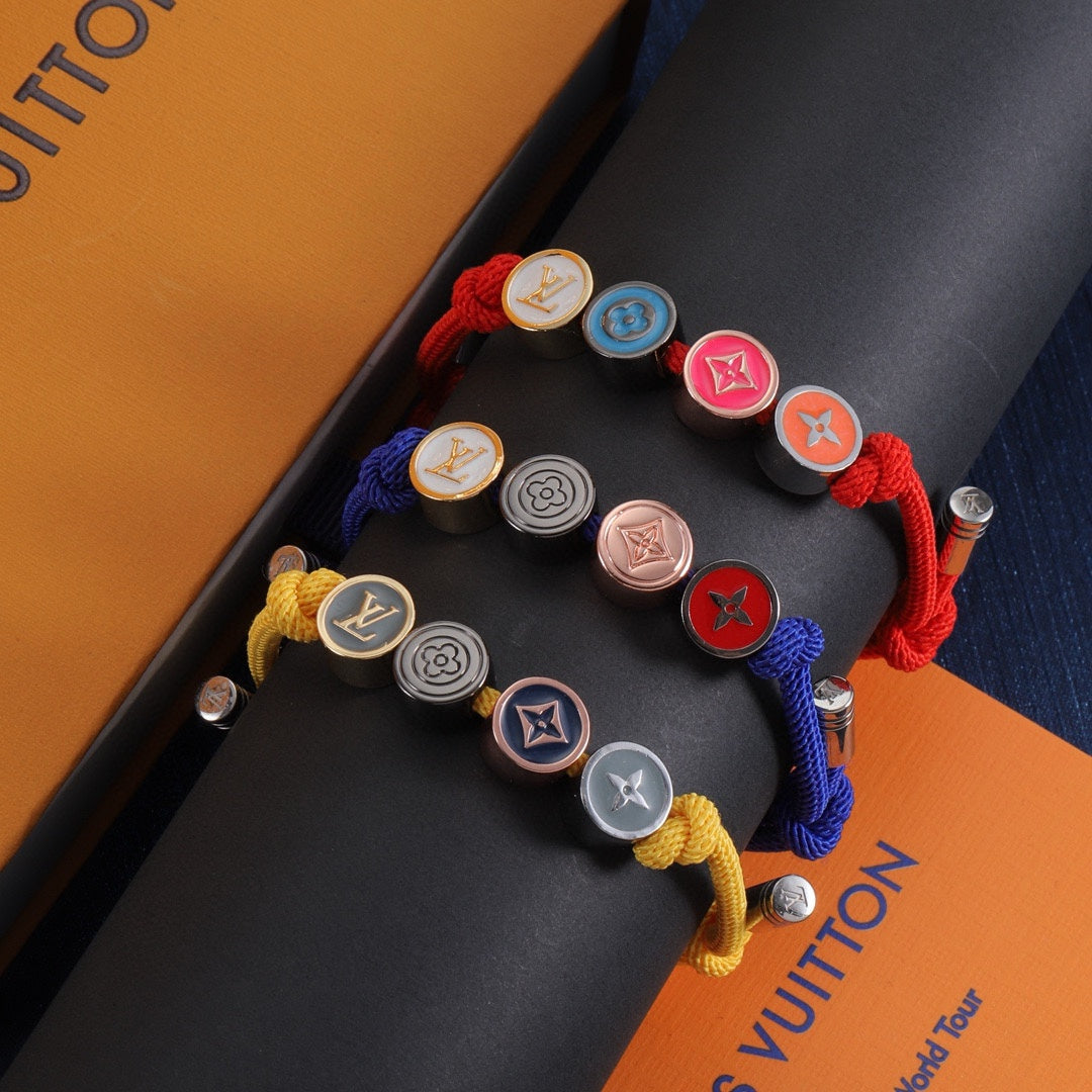Pulsera de cuentas de esmalte de colores