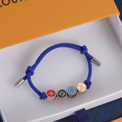Pulsera de cuentas de esmalte de colores