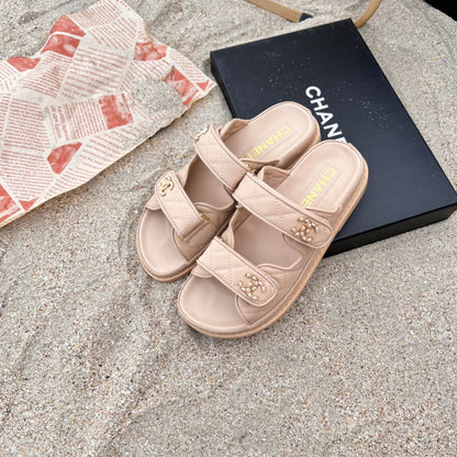 Sandalias planas de velcro de 6 colores