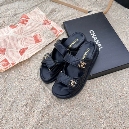 Sandalias planas de velcro de 6 colores