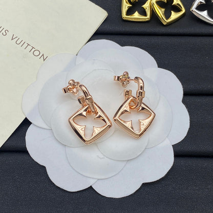 Boucles d'oreilles pendentifs Monogram Flower
