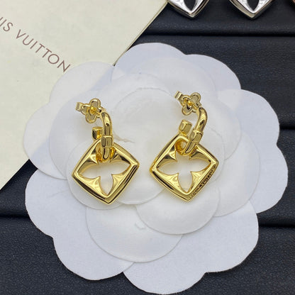 Boucles d'oreilles pendentifs Monogram Flower