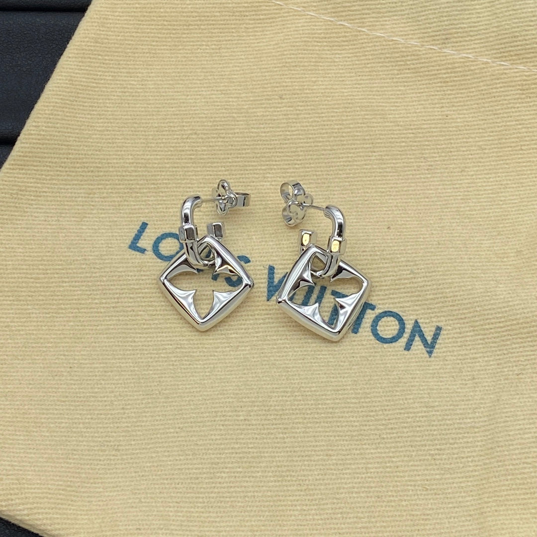 Boucles d'oreilles pendentifs Monogram Flower