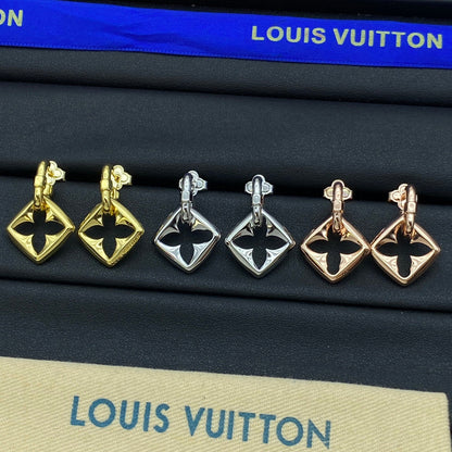 Boucles d'oreilles pendentifs Monogram Flower