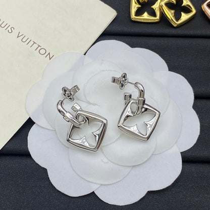 Boucles d'oreilles pendentifs Monogram Flower