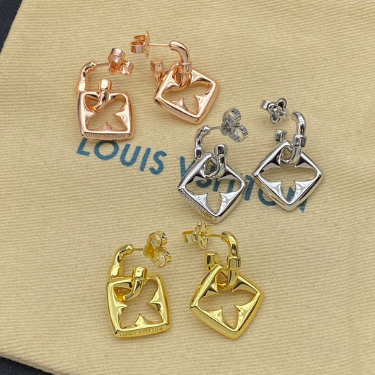 Boucles d'oreilles pendentifs Monogram Flower