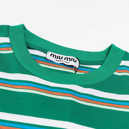 T-shirt en coton rayé
