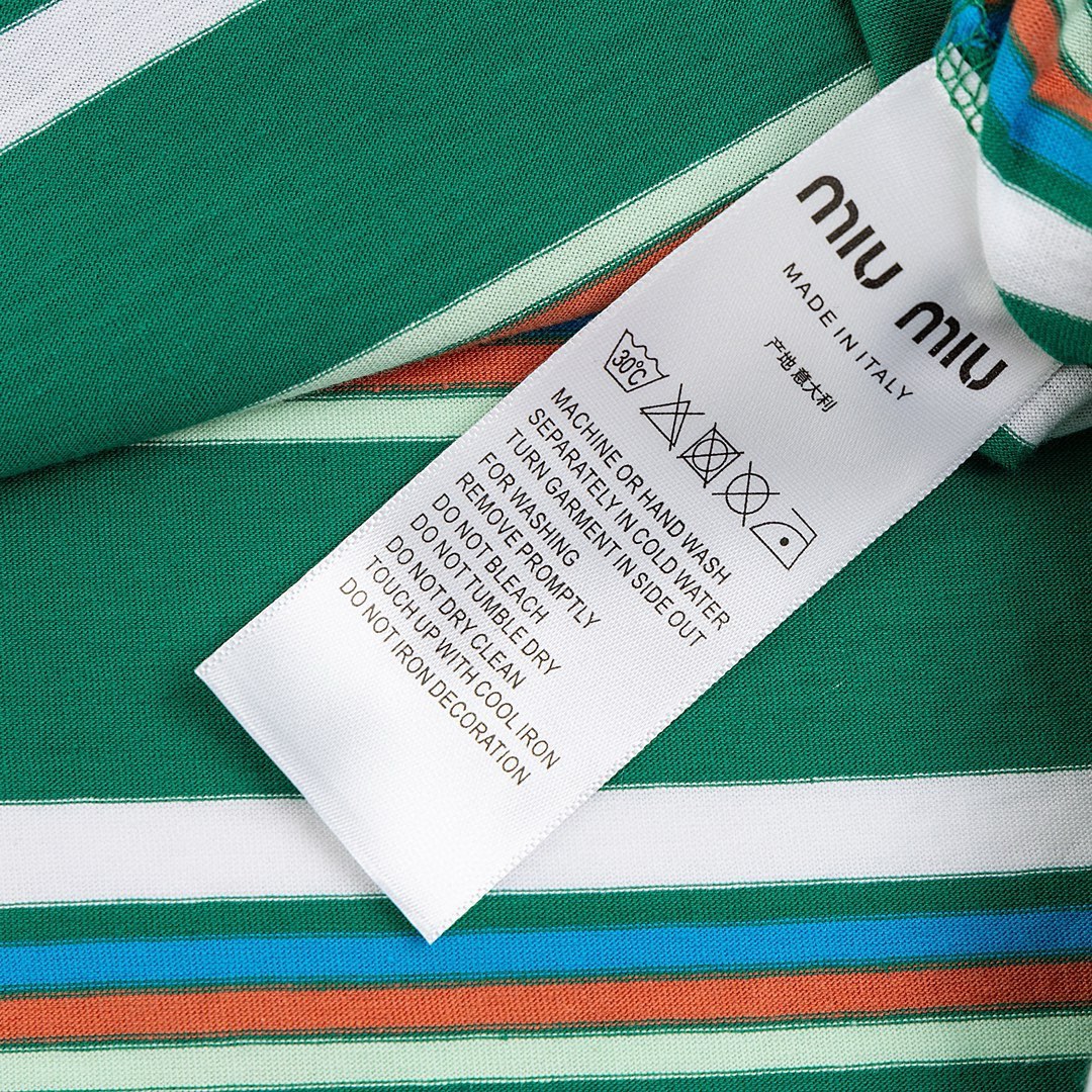 T-shirt en coton rayé