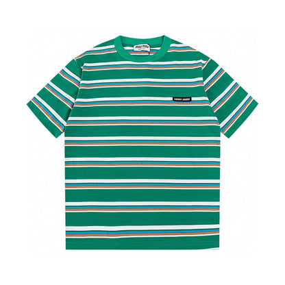 T-shirt en coton rayé